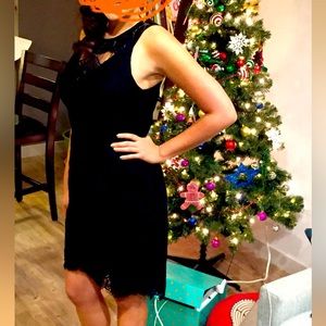 Beautiful and classic black cocktail dress by Adelyn Rae size M